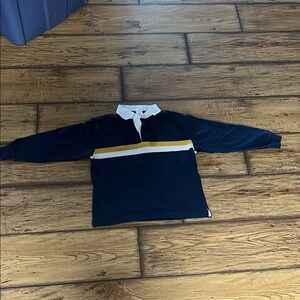 Old Navy Blue and Yellow Polo with Classic Stripe